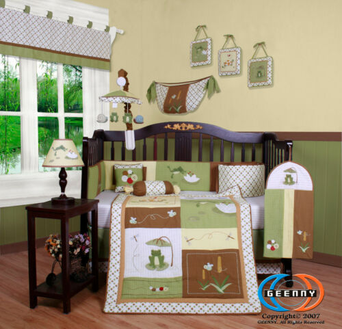 13pcs Leap Froggy Froggie Baby Nursery Crib Bedding Sets - Holiday Special