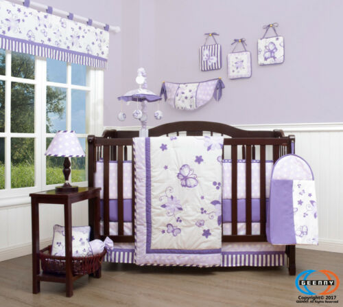 13pcs  New Lavender  Baby Nursery Crib Bedding Sets  Holiday Special